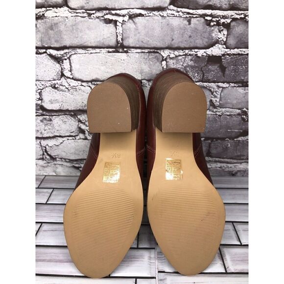 Madewell The Regan Cabernet Leather Chelsea Ankle Boots Women 8.5M US/39 #J8307 - Picture 15 of 16